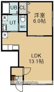 シエルB(シエルビー)【1階】の間取り